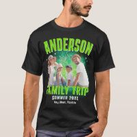 Férias em Família Foto Personalizada Camiseta Vint