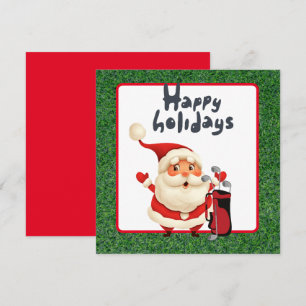 Férias Felizes de Golfe com o Papai Noel Natal