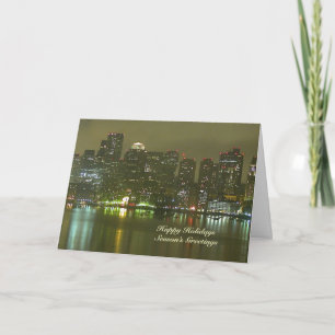 Férias felizes do Cartão de Boston