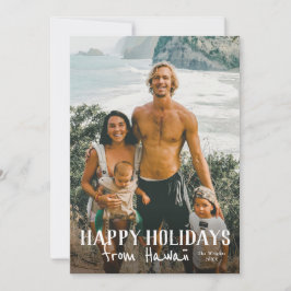 Férias Felizes do cartão de férias de foto do Hava