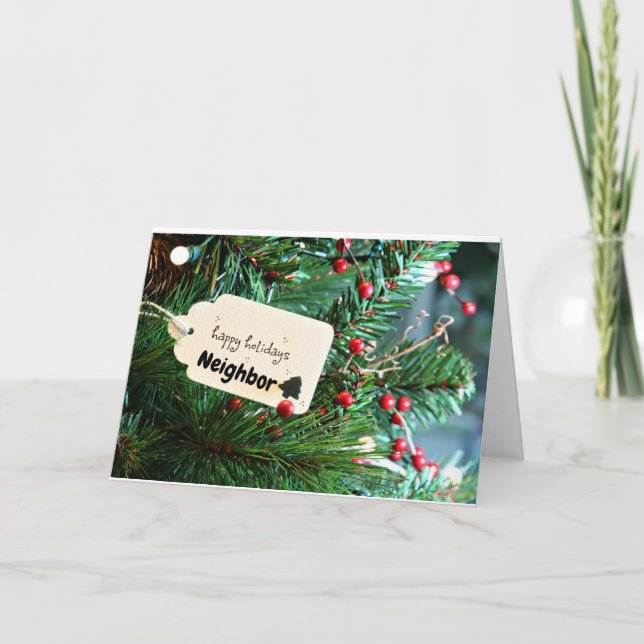 FÉRIAS FELIZES **VIZINHO** CARTÃO DE NATAL (Frente)