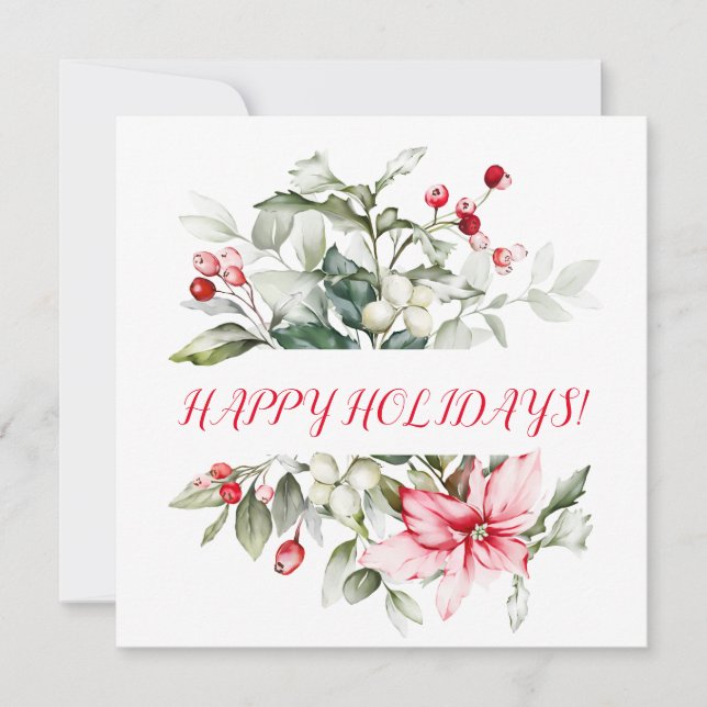 Férias Holly RED BERRY de inverno (Frente)