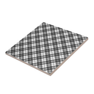 Férias padrão tartan Natal preto branco