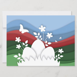 Férias páscoas caça aos ovos na natureza das prima