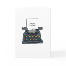 Férias Qwerty! Cartão de Cumprimentos Dobrado 5" x