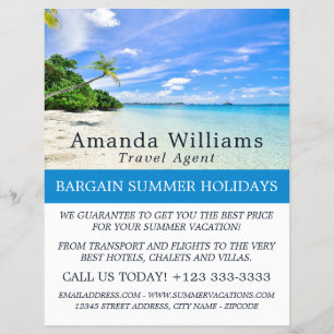 Férias Tropicais, Agente Viagem Advert Flyer