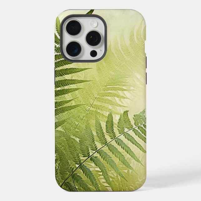 Fern Botânico Verde deixa iPhone ou iPad Case (Verso)