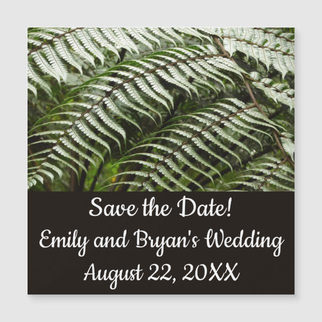 Fern Fronds II Dark Green Nature (Frente)