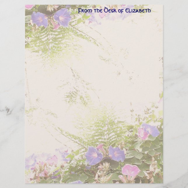 Ferns Morning Glory Letterhead (Frente)