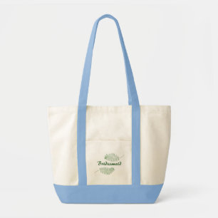 Ferns Verdes, bolsas de canvas Bridesmaid