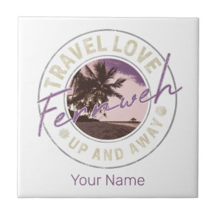 Fernweh Palm E Souvenir Viagens vintage De Praia