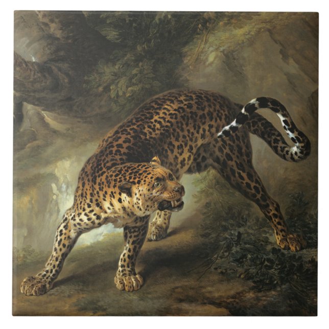 Ferocious Wild Leopard (por Jean-Baptiste Oudry) (Frente)