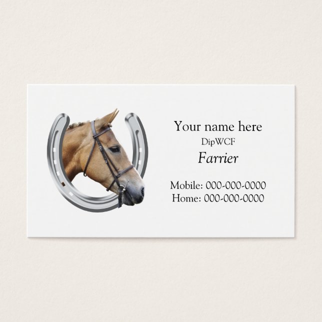 Ferradura prateada com dentro de cabeça de cavalo (Frente)