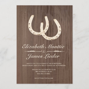 Ferraduras que Wedding convites