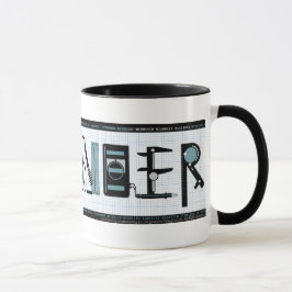 Ferramentas da engenharia da caneca de comércio