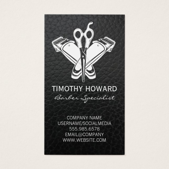 Ferramentas de Barber | Couro (Frente)