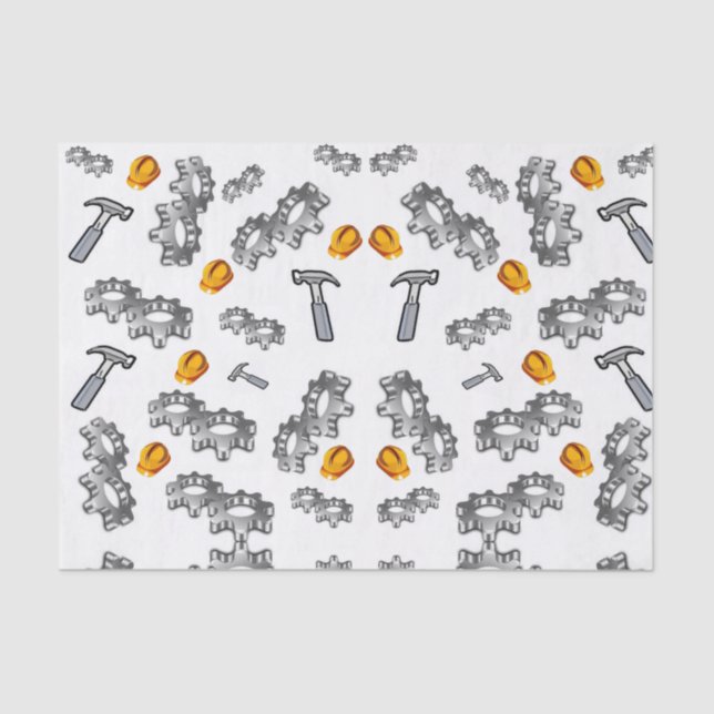 Ferramentas decorativas de carpinteiros de papel p (Frente )