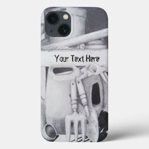 ferramentas e potes de jardinagem ainda vivem para