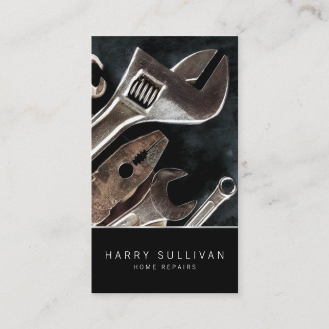 Ferramentas Escuras - Reparo doméstico - Cartão de (Frente)