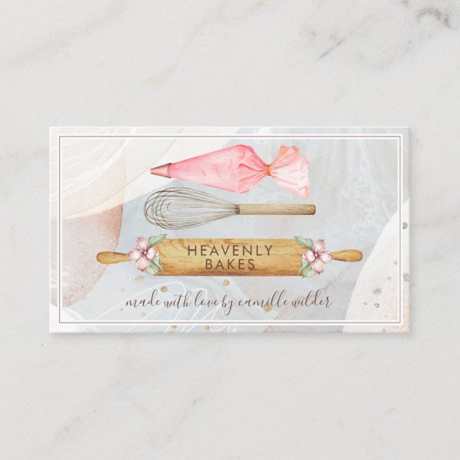 Ferramentas para padaria Pastelaria Cartão de visi (Frente)