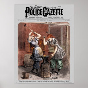 Ferreiros do poster da gazeta da polícia (cor)