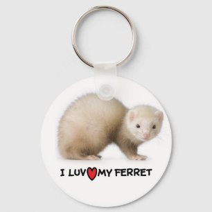 Ferret Chaveiro "I love my Ferret"