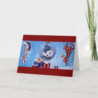 Ferret JOY Vazio a dobrar cartões de Natal