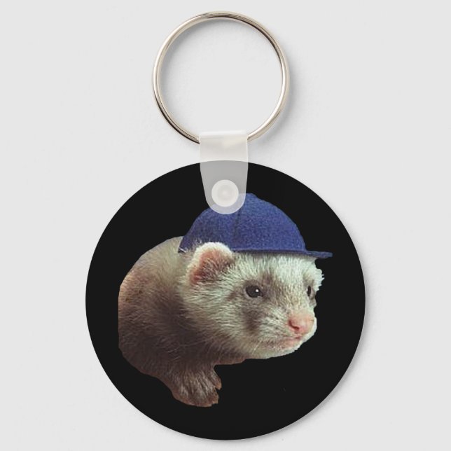 Ferret Vestindo o Hat Chaveiro (Frente)