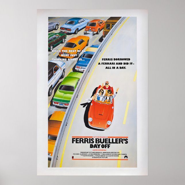 Ferris Bueller's Day Off Movie Poster  Vintage (Frente)