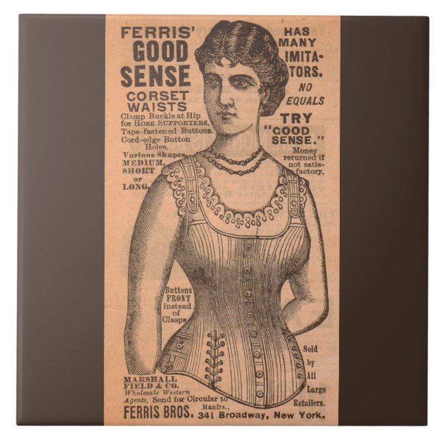 Ferris Common Sense Corsets 1880s (Frente)