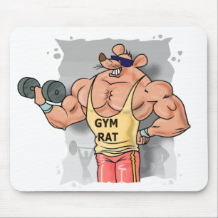 Ferro de bombeamento Mousepad do rato do Gym