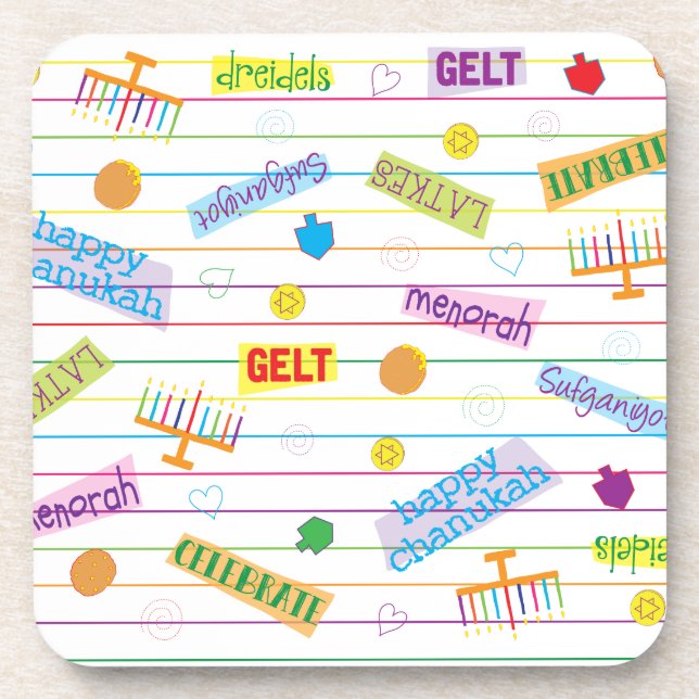 Festa Chanukah Porta copos Hanukkah (Frente)