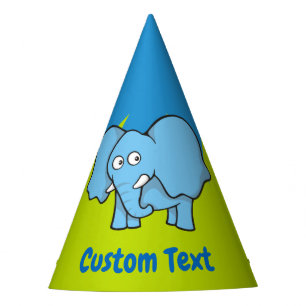 Festa Chapéu de animação de elefante azul