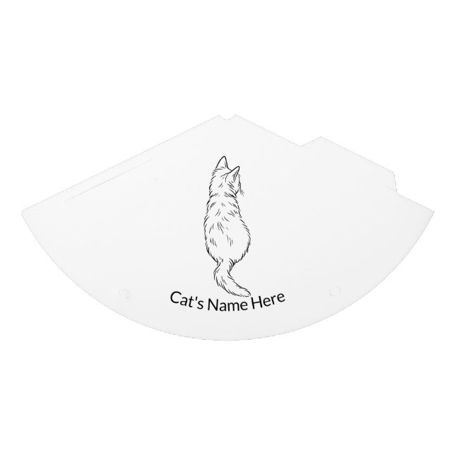 Festa Chapéu de Aniversário de Gato com Nome Personaliza (Frente)