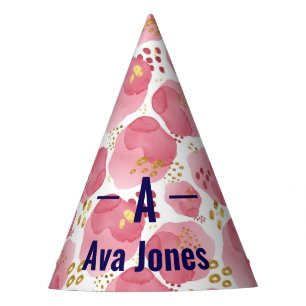 Festa Chapéu de Cone de Aniversário Personalizado com Aq