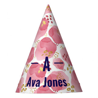 Festa Chapéu de Cone de Aniversário Personalizado com Aq
