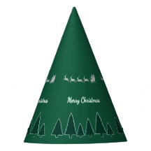 Chapéu de Natal Luz Sleigh Evergreen