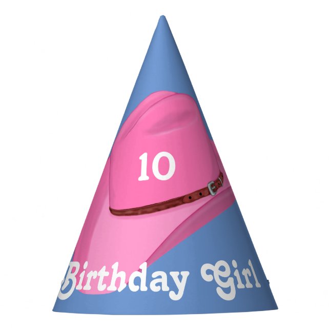 Festa Chapéu de vaqueira rosa (Frente)