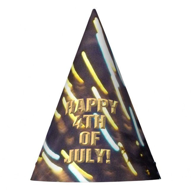 Festa Chapéu falso Fireworks 6 4 de julho (Frente)