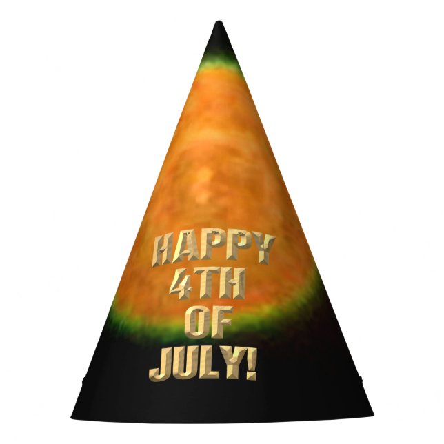 Festa Chapéu falso Fireworks 9 4 de julho (Frente)