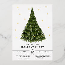 Festa Clássica Elegante Foil Christmas Party Foil