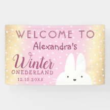 Festa Coelho Pink Winter Onederland Bunny