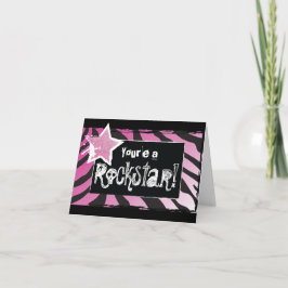 Festa como Rockstar - Cartões de agradecimentos Ro