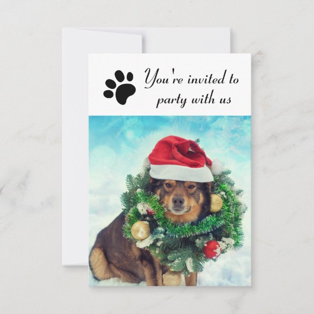 Festa conosco Cachorro - Convite para Festa de Fér (Frente)