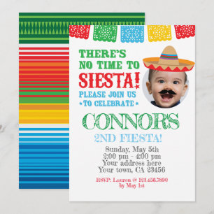 Festa, Convite de Cinco de maio com Foto