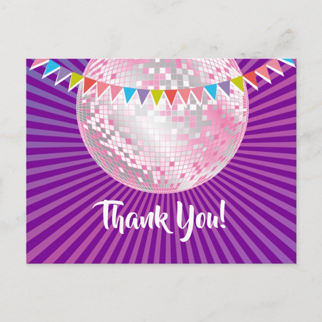 festa da discoteca, brilho, dança, cartões de agra (Frente)