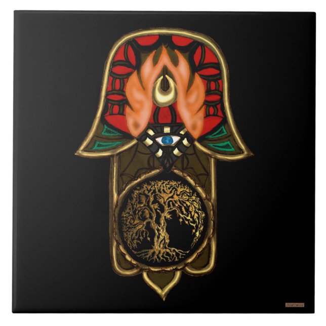 Festa da Mão de Hamsa: Árvore da Vida (Frente)