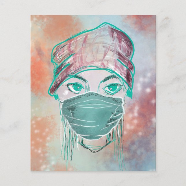 festa da máscara facial (Frente)