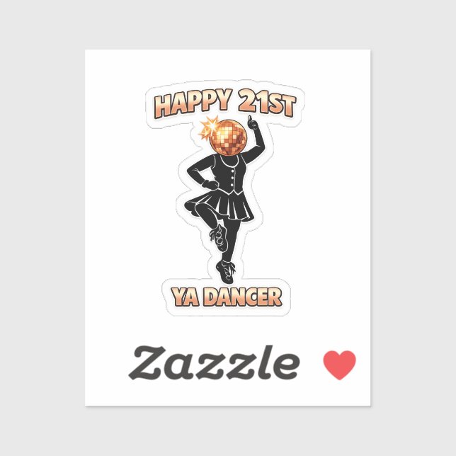 Festa de 21 anos adesivo rosa rose gold (Folha)