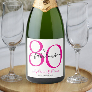 Festa de 80 Anos Moderna e Fabulosa Rosa